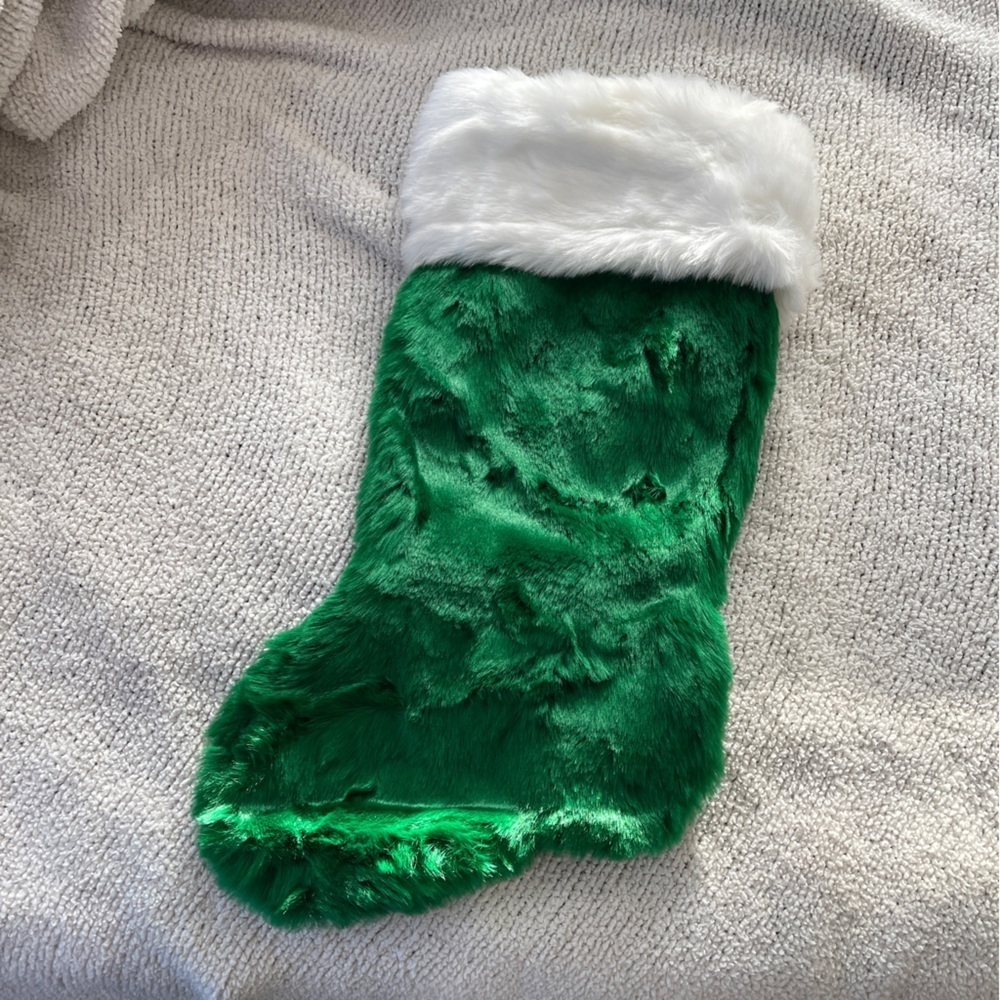 GREEN VELVET 🎄 CHRISTMAS STOCKING